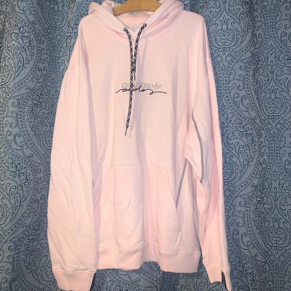 Light pink adidas hoodie